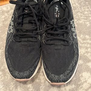 Ryka Devotion X Lace-Up Walking Shoes Sneakers Black Women's US 9.5 W